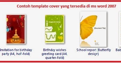 Bagaimana cara membuat cover di Microsoft word 2007 Bagaimana cara membuat cover di Microsoft word 2007