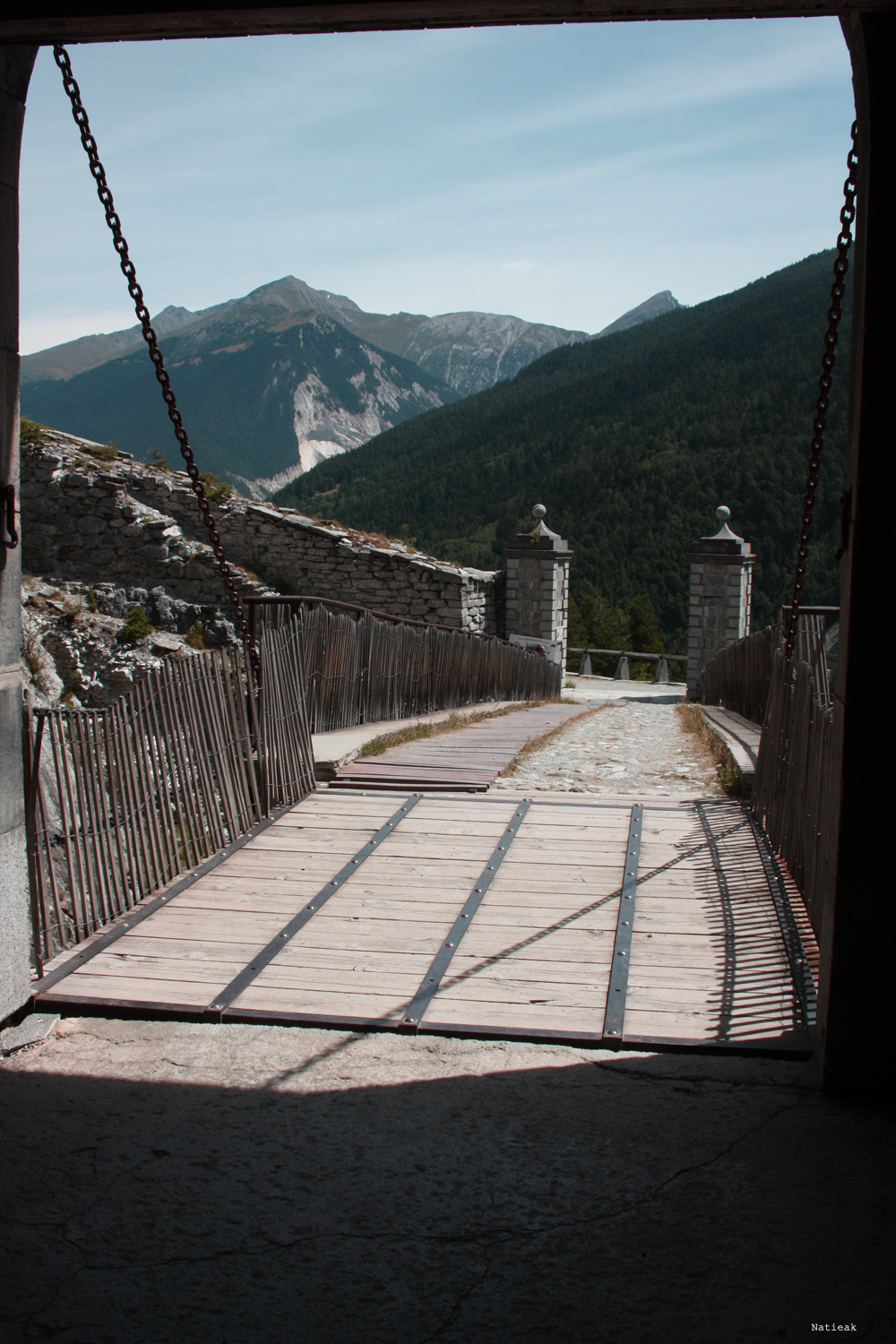pont levis du Fort Victor-Emmanuel en Savoie