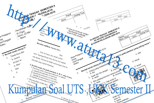 File Unduh Bank Soal Uts,Ukk Dan Uas Kelas I-Vi Sekolah Dasar ( Sd )