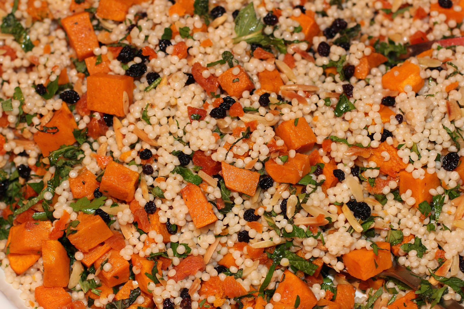Hungry Hungry Hoppe: Middle Eastern Cous Cous Salad with Spiced Pumpkin