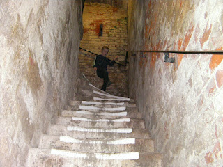 passageway and steps to roof of square tower portsmouth