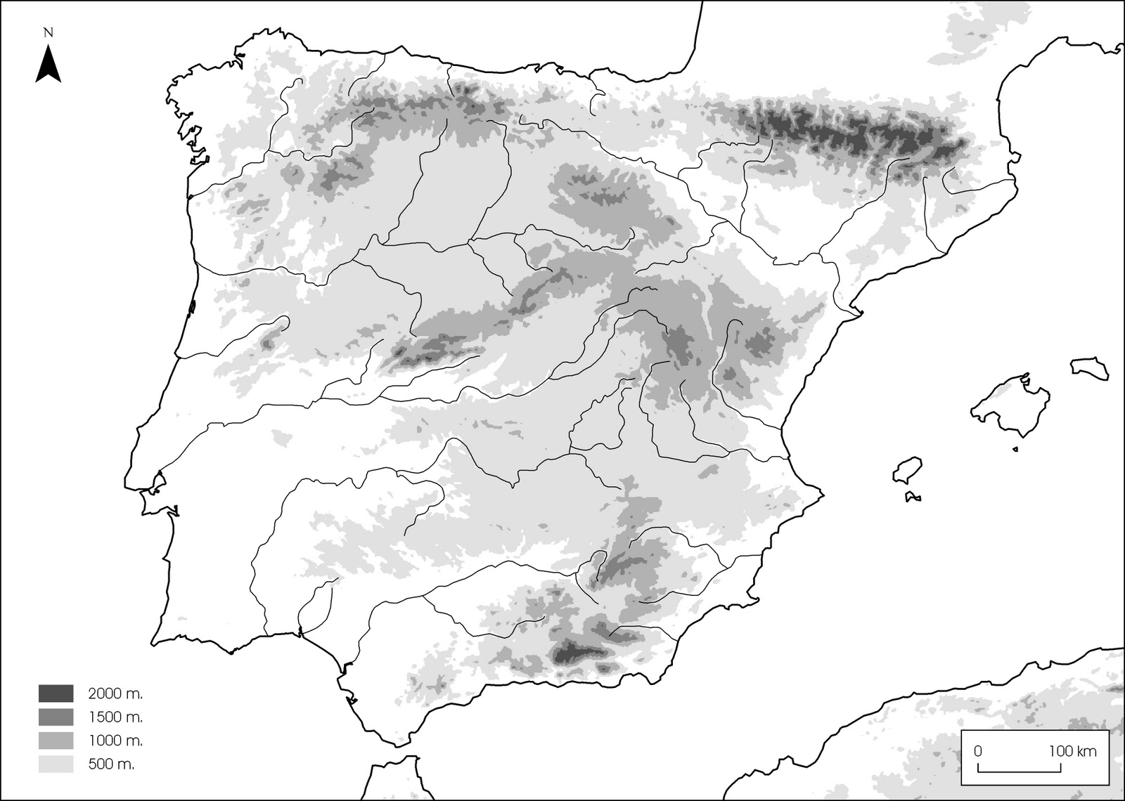 El Lapicero : El relieve de España