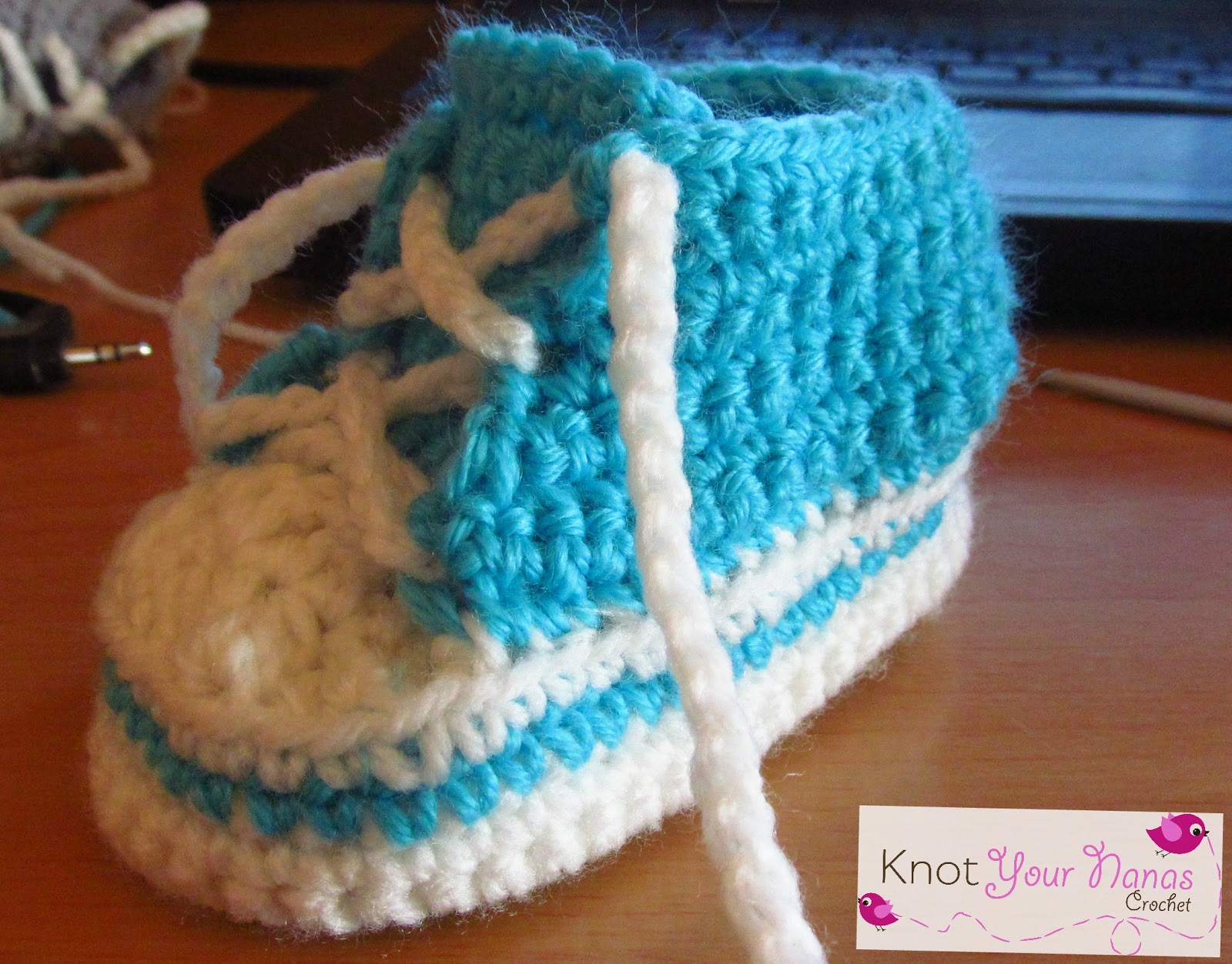 crochet converse newborn high tops