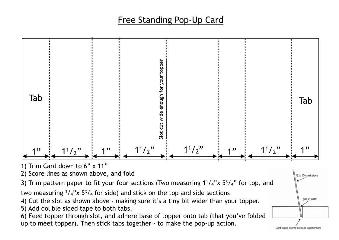 IcedImages Freestanding PopUp Cards