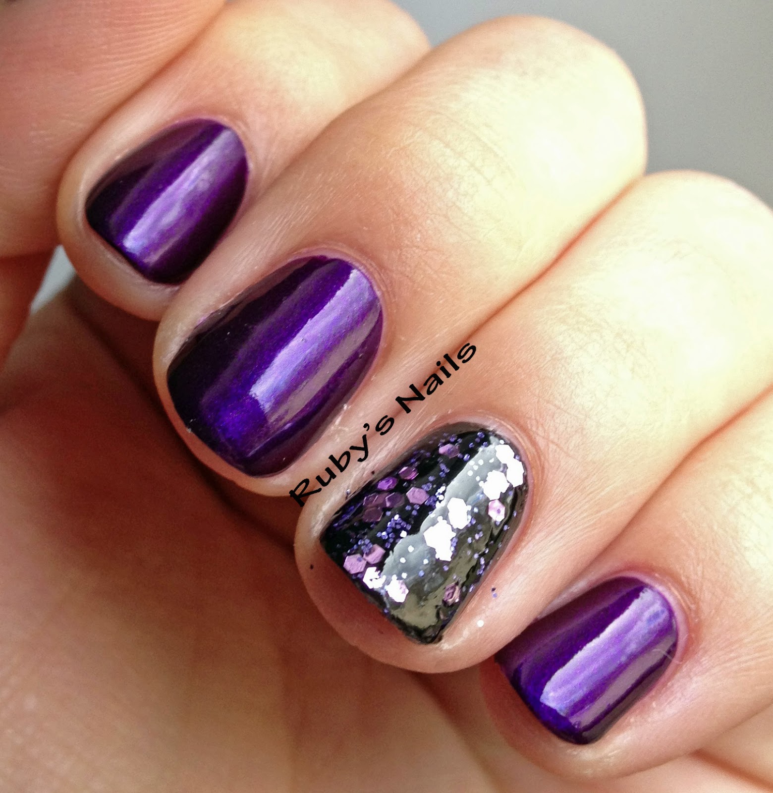 Ruby's Nails: Monday Mani: Purple Up! For Military Kids
