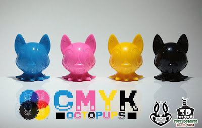 San Diego Comic-Con 2013 Exclusive “CMYK” Octopup Vinyl Figure 4 Pack by Nathan Hamill