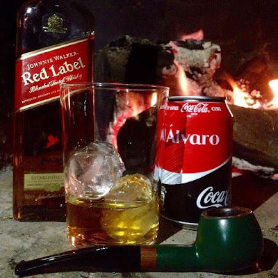 Un Johnnie Walker es perfecto para una noche muy larga con barbacoa incluida y una pipa con Alsbo Black y Coca Cola - El troblogdita - el gastrónomo - ÁlvaroGP - Johnnie Walker Red Label