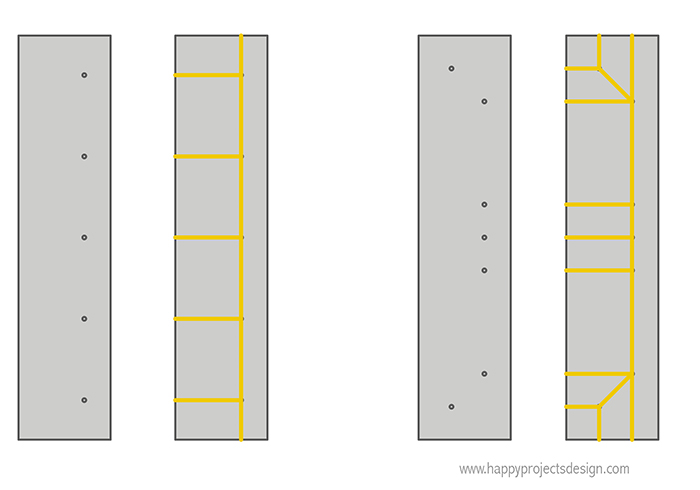 encuadernación japonesa: esquemas