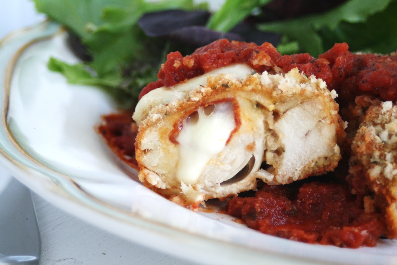 I Thee Cook: Pepperoni and Cheese Stuffed Chicken Breasts