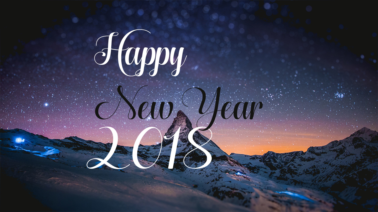 new year greeting cards 2018