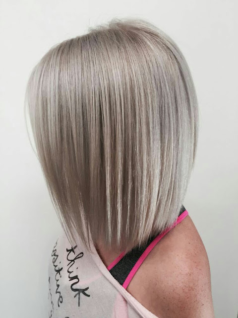 Fαshiση Gαlαxy 98 ☯: Grey bob cuts hairstyle