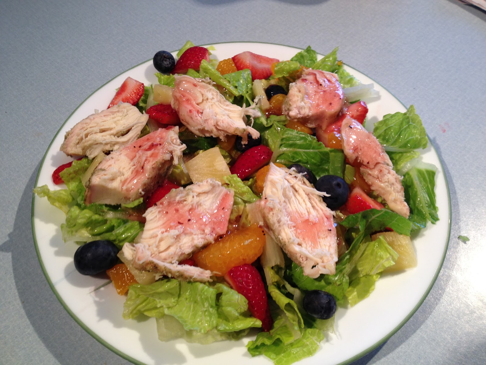 Simmering Stitches Raspberry Vinaigrette Chicken Salad