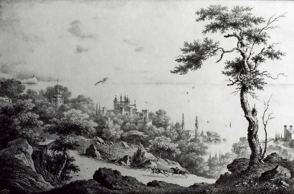 Картина Федора Гросса. Воронцовский дворец в Алупке