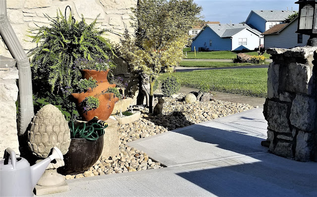 Boho ‘make-do redo’ patio reveal - entrance garden www.BoHoHome.com @bohosusan