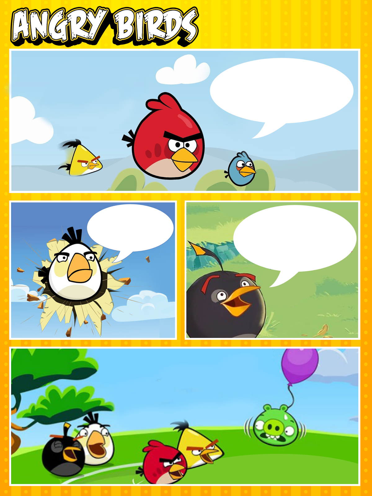 Free Printable Angry Birds Invitations