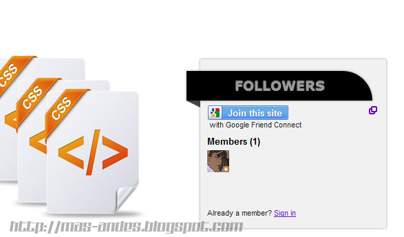 Membuat Sidebar Ribbon Pada Blog | Blog Mas Andes