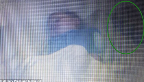 ghostly child sleeping baby cot