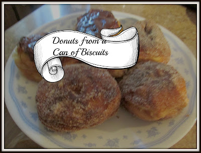 So easy and fast to make donuts from a can of biscuits!  