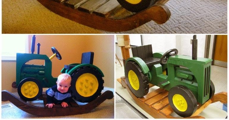 john deere rocking tractor