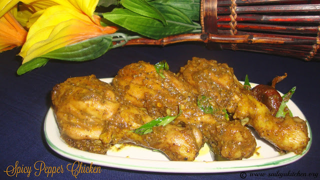 images of Spicy Pepper Chicken Fry / Easy Pepper Chicken Fry / Milagu Chicken Varuval / Milagu Kozhi Varuval 