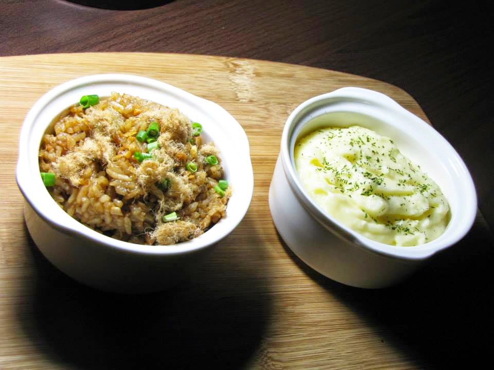 Adobo Rice & Mashed Potato