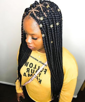 37 Unique Triangle Box Braids Hairstyles 2019 Funky For Black Women Triangle box braids hairstyles have been a stylish and trendy protective hairstyle for bl 37 Unique Triangle Box Braids Hairstyles 2019 Funky For Black Women