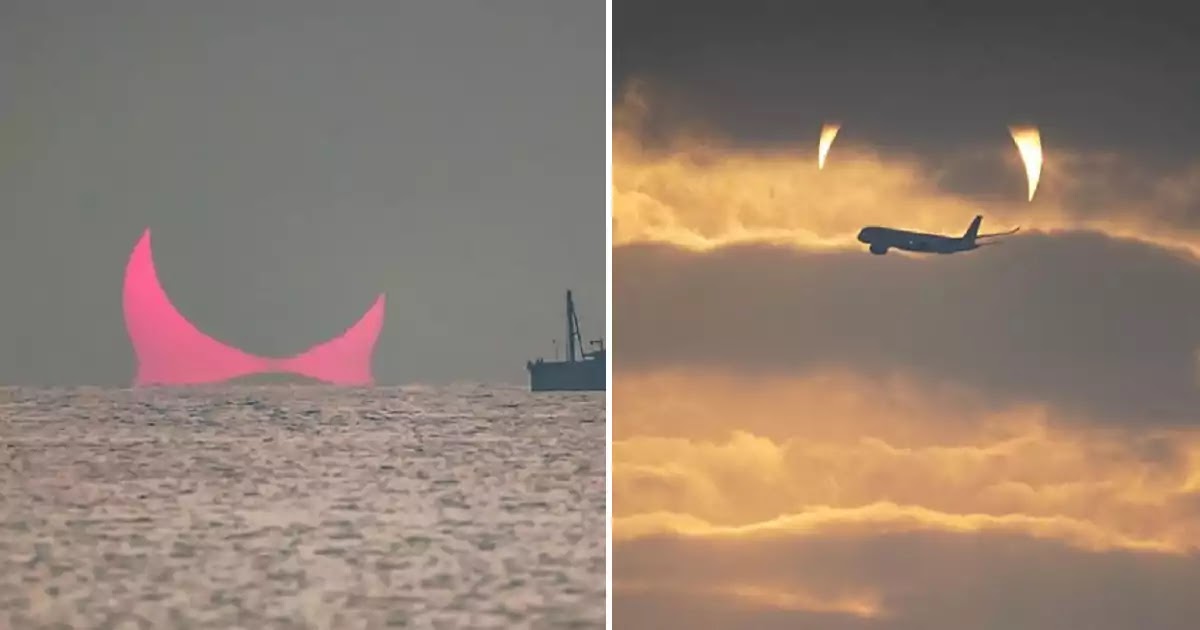 Spooky Pictures With 'Devil's Horns' In The Sky