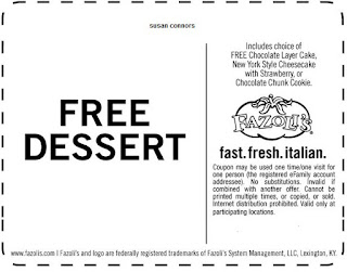 Fazolis Printable Coupons July 2017 - Retail Store Coupons