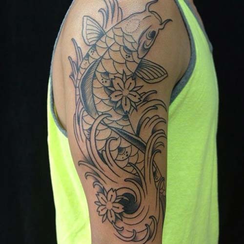 man arm koi fish tattoos koi balığı dövmeleri kol man arm koi fish tattoos koi balığı dövmeleri kol