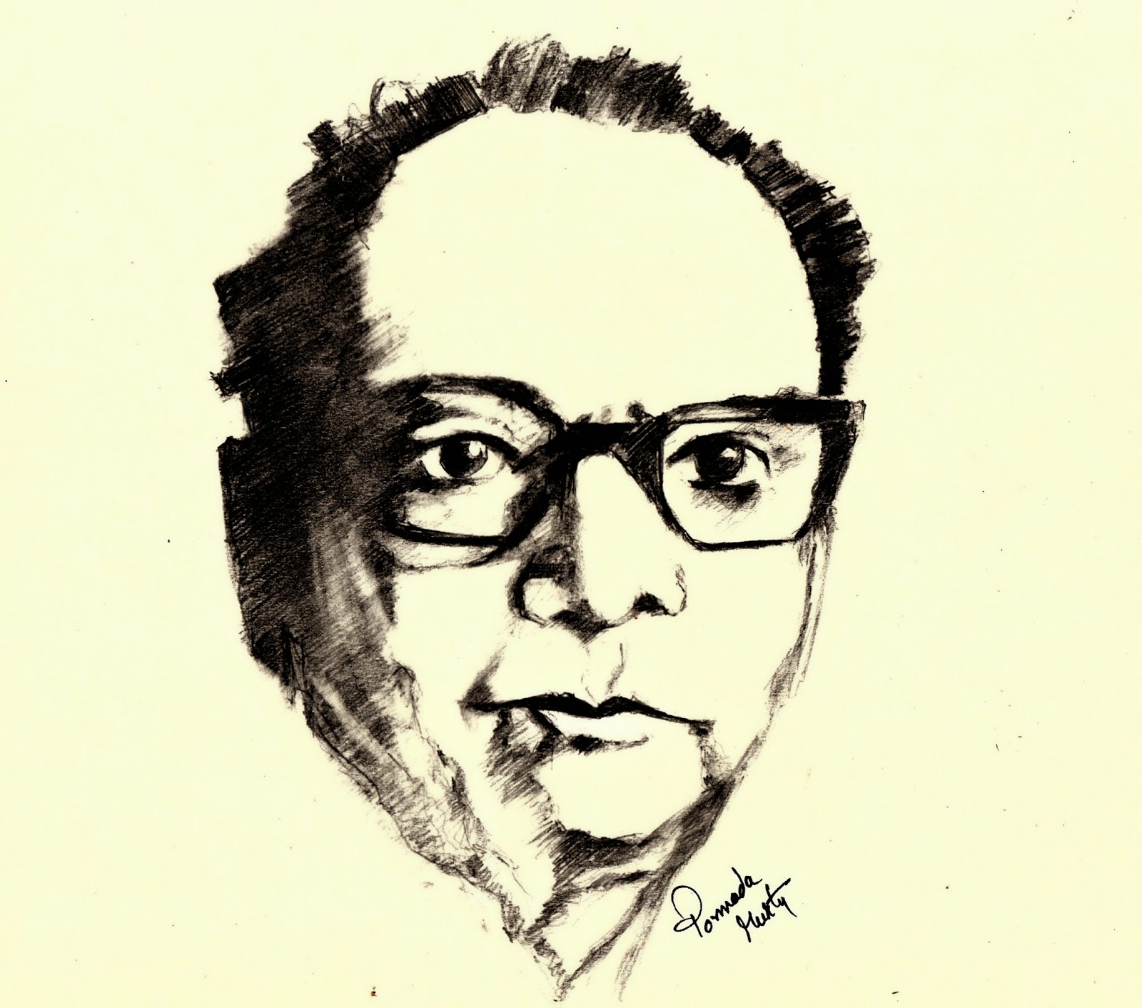 Sketches and Drawings SriSri Telugu poet pencil sketch