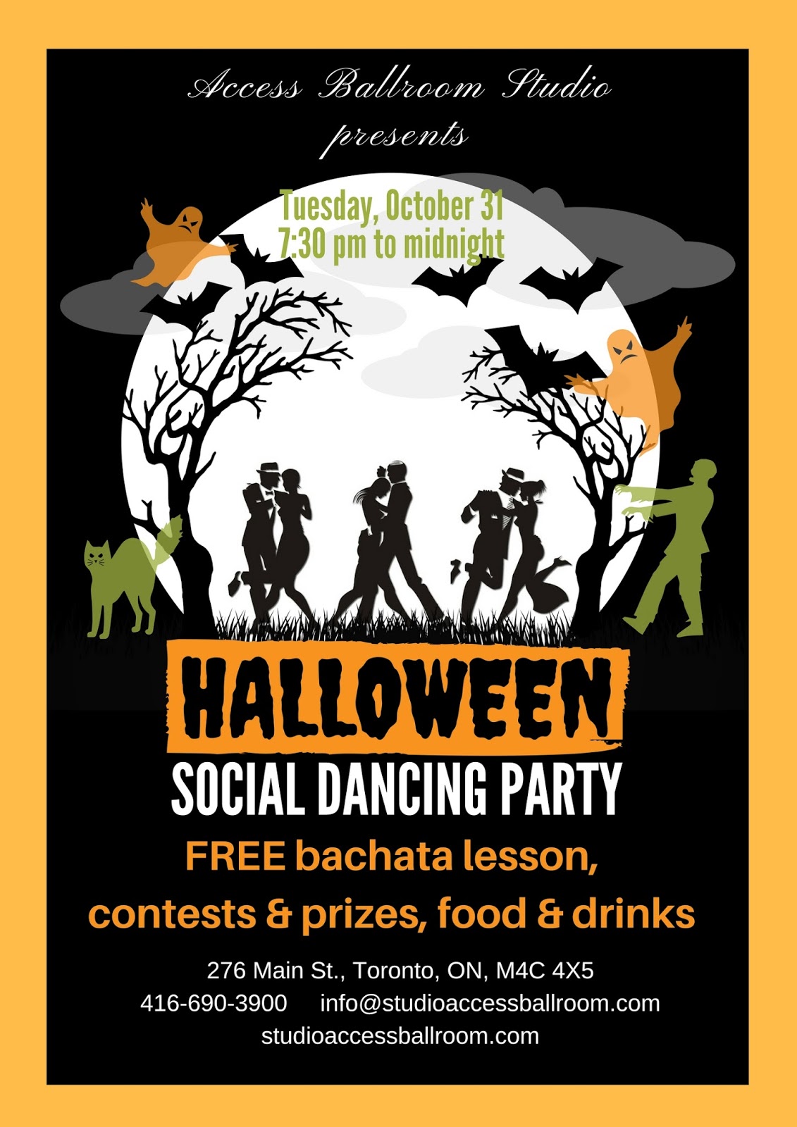 halloween social dance party in toronto halloween dance flyer
