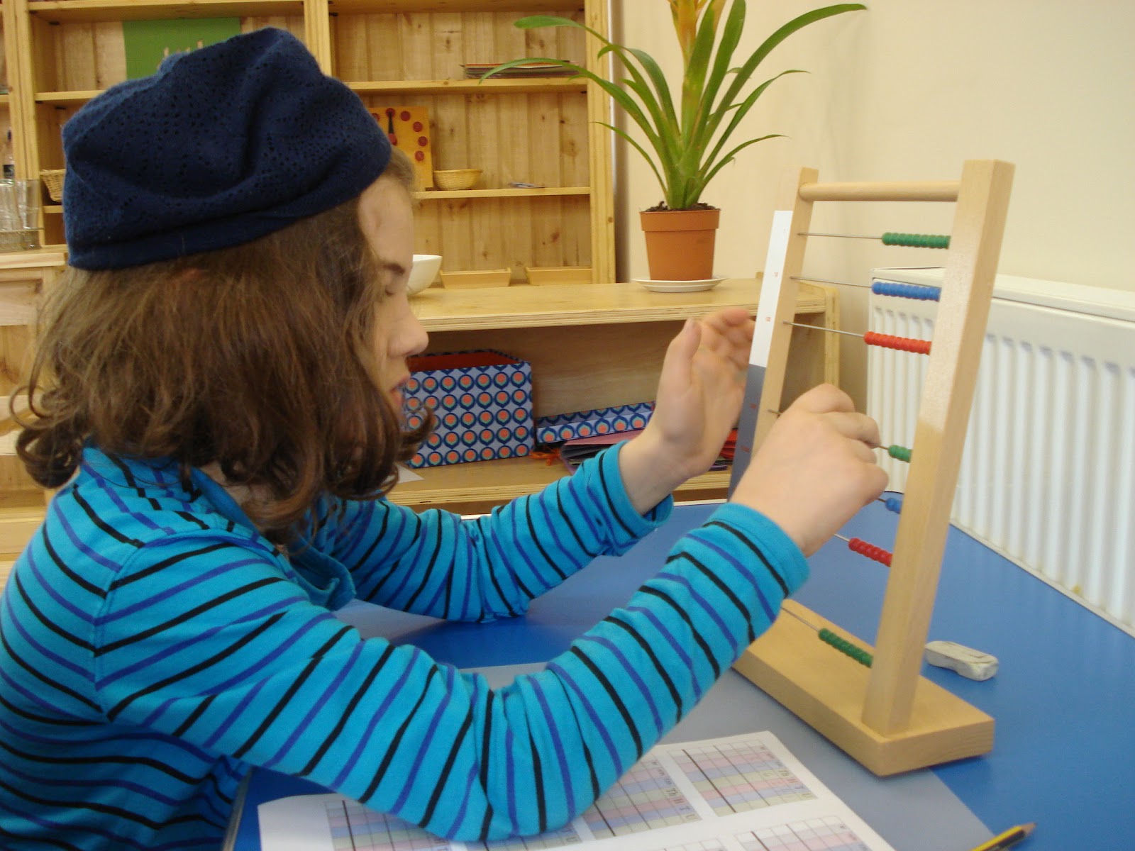 THE LEARNING ARK Elementary Montessori Small and Large Bead Frame