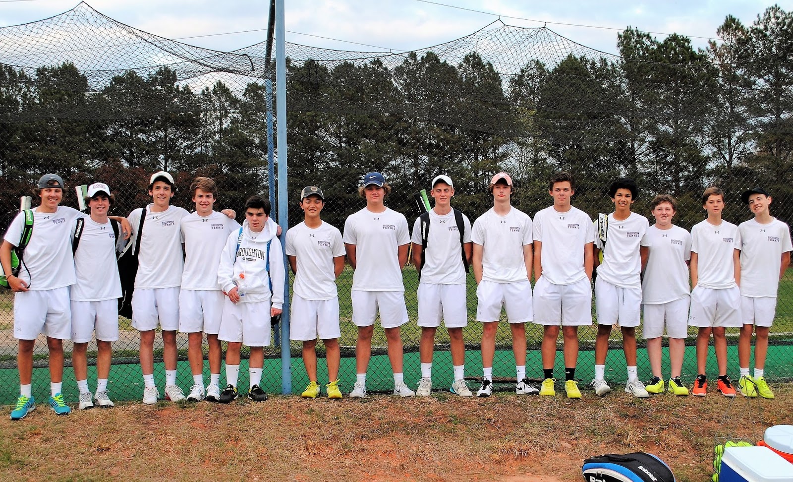 2017 Broughton Varsity Men's Tennis Team