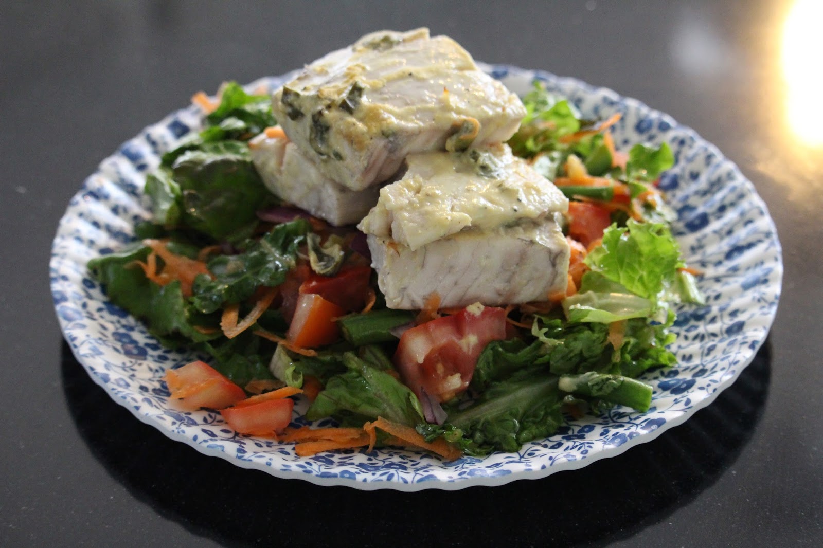 SOULFUL HEALTHY LIVING BAKED BARRAMUNDI with MUSTARD & LEMON