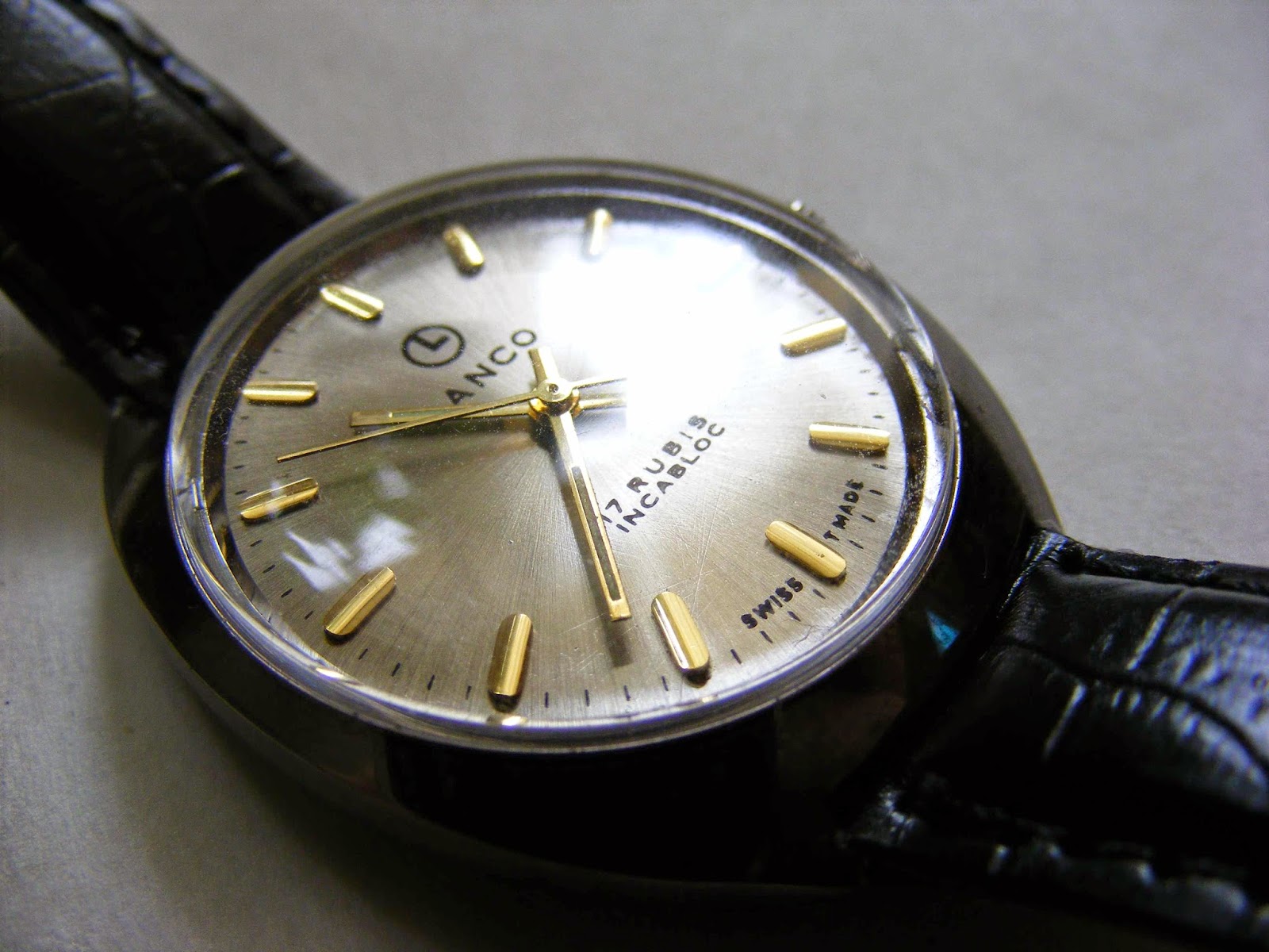 17 RUBIES INCABLOC, handwind lanco mechanical vintage wrist watch