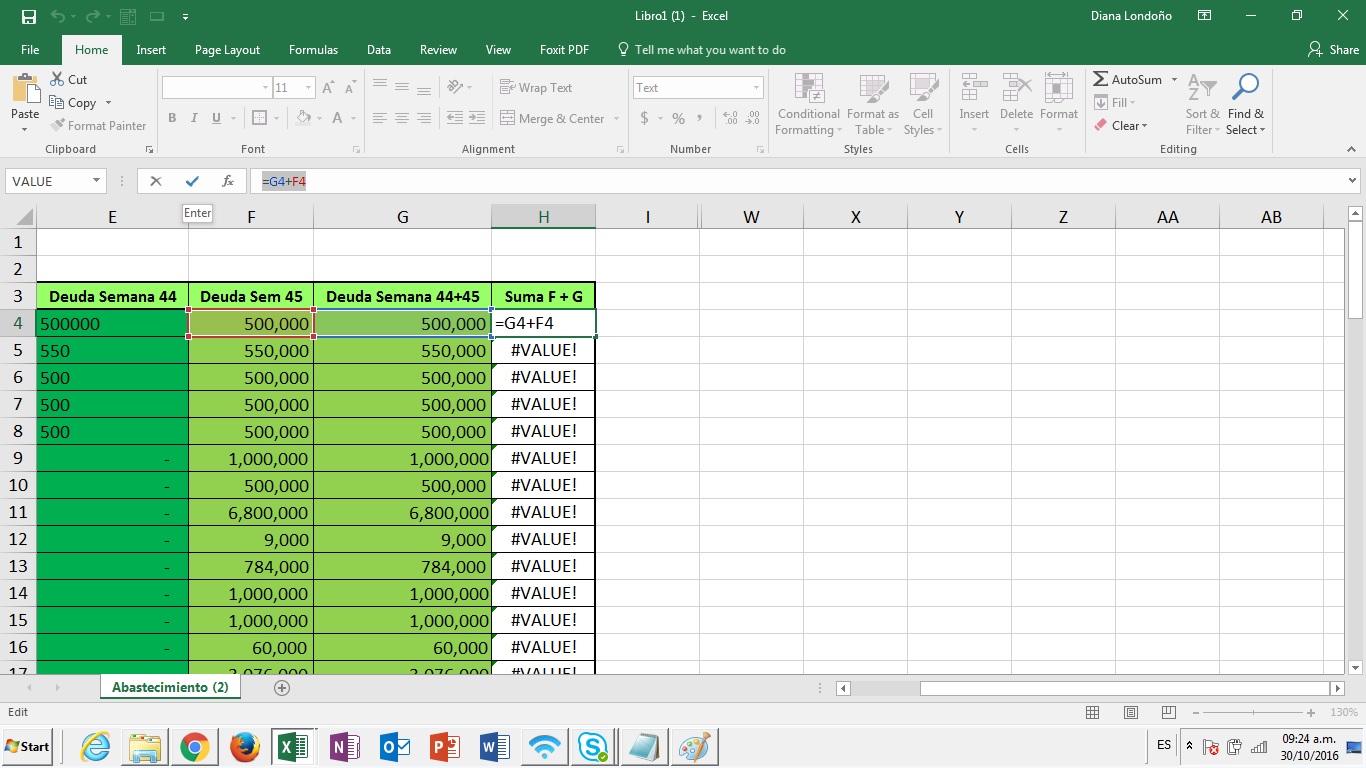 Finanzas, excel, vba, sql y algo más... Cuando las funciones ESPACIOS