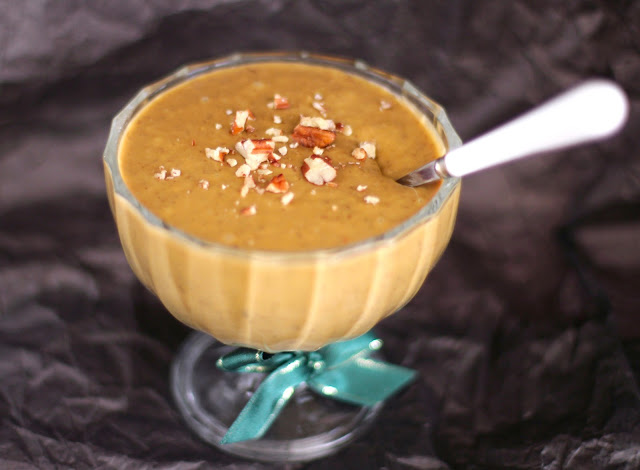 This delicious Healthy Butterscotch Mousse Pudding is made without the heavy cream, sugar, and eggs. Plus, the recipe is high protein and vegan too!