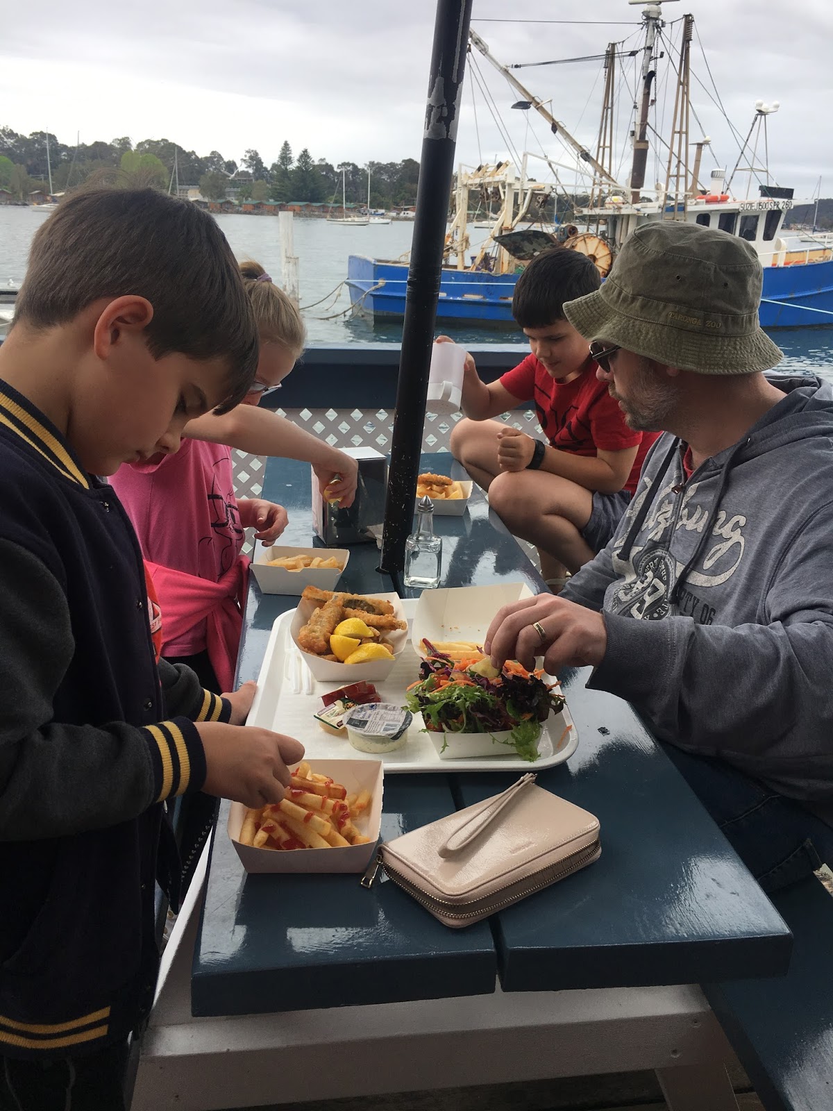 Jack and William Fishing at Batemans Bay