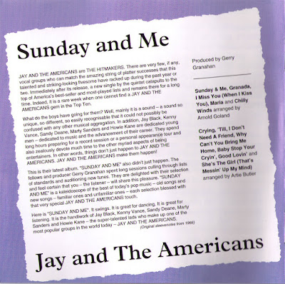 Jay & The Americans - Jay And The Americans (1965) & Sunday And Me (1966)