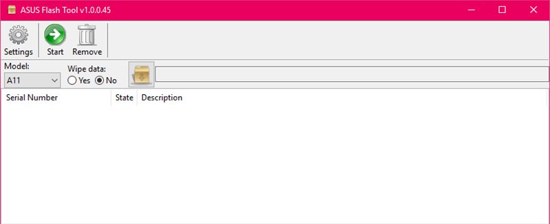 ASUS Flash Tool v1.0.0.45 for Windows ASUS Flash Tool v1.0.0.45 for Windows