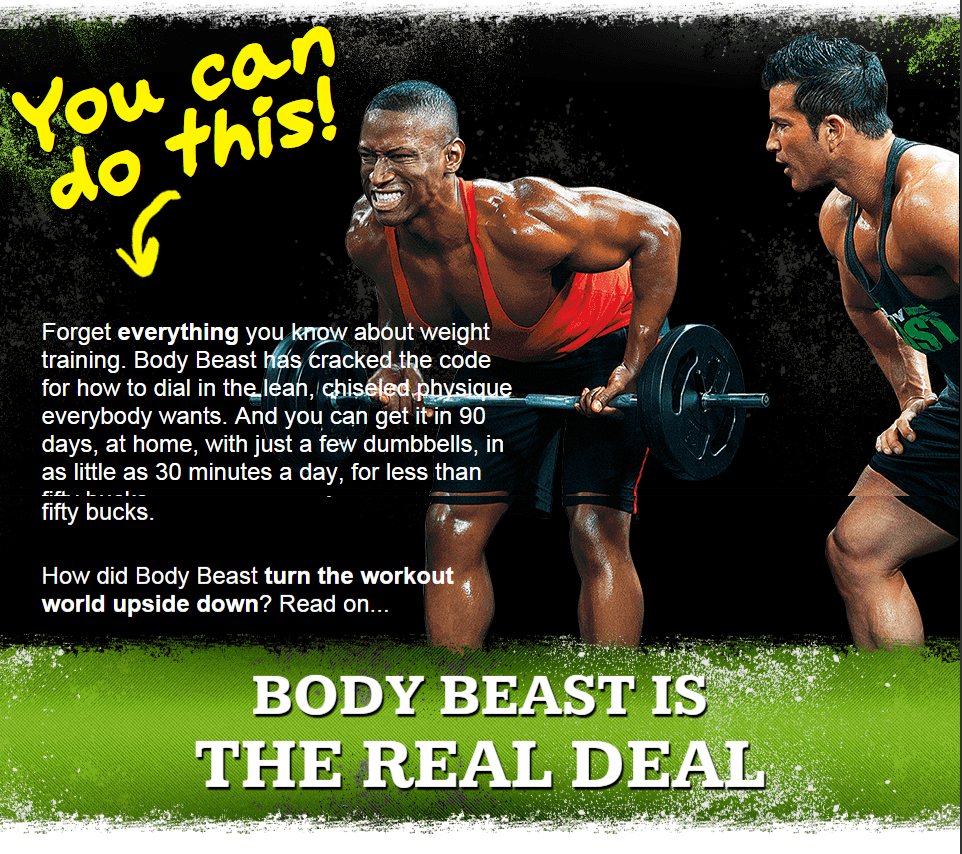 Simple Body beast workout free download 