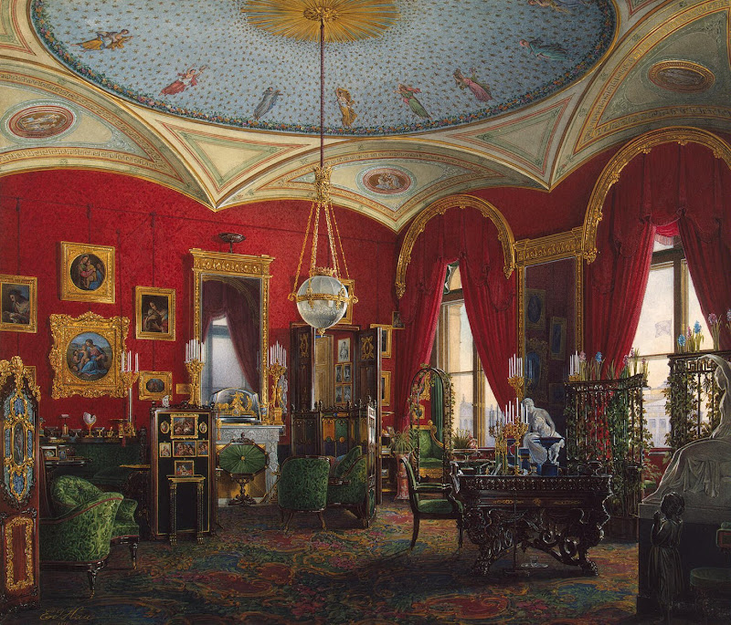 Interiors of the Winter Palace. The Study of Empress Alexandra