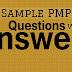 SAMPLE PMP QUESTIONS WITH ANSWERS