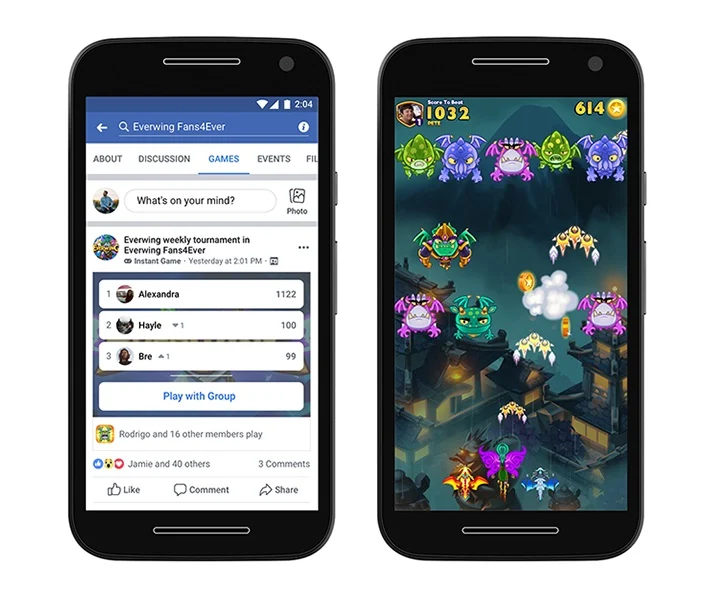 Facebook’s Instant Games Expands to Include Groups, Lite App, Monetization