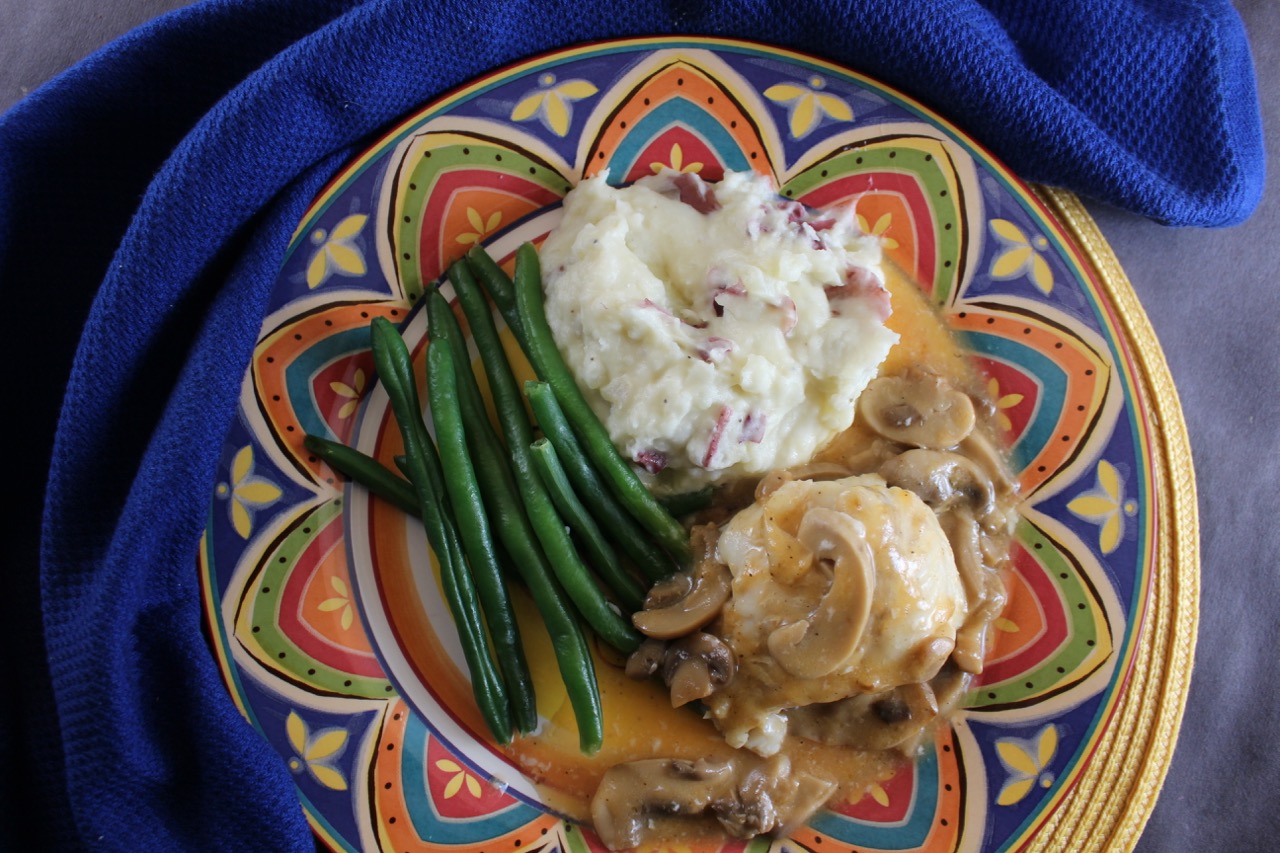 Haddock with Mushroom Bisque Sauce