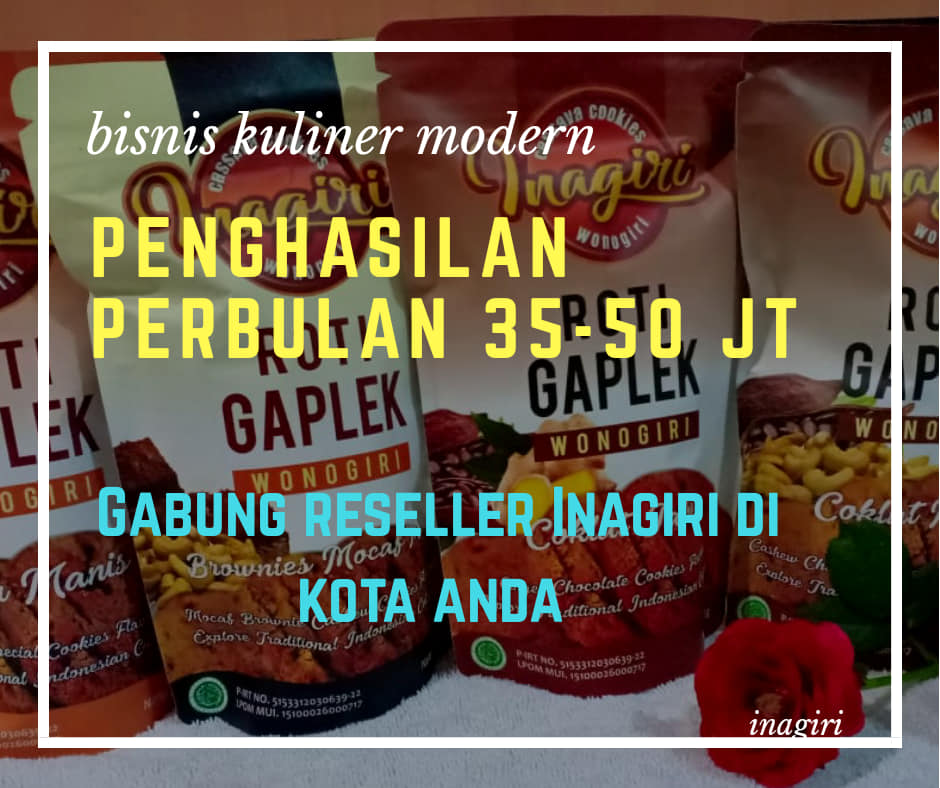 BISNIS ROTI TANPA MODAL HANYA DI INAGIRI - ROTI GAPLEK INAGIRI