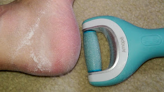 review AMOPE Perfect Pedi rechargable wet dry heels pedicure electric foot file