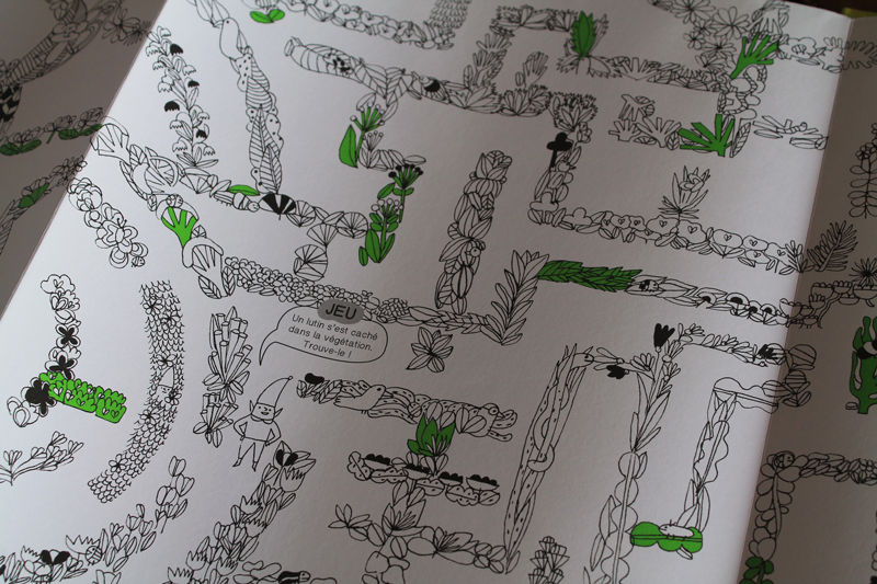 J'ai dessiné labyrinthe végétal géant colorier pour