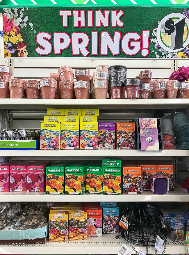 Spring decor and flowers from Dollar Tree