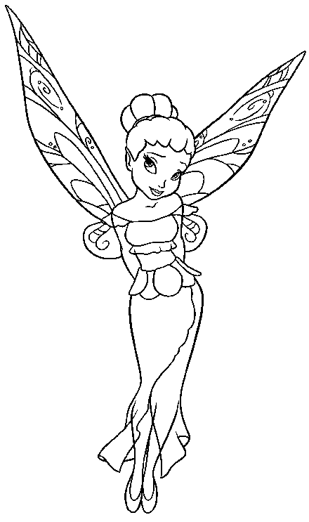 fairies and pixies coloring pages - photo #20